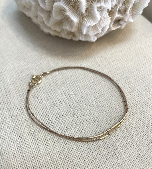The Silk and Gold Bracelet