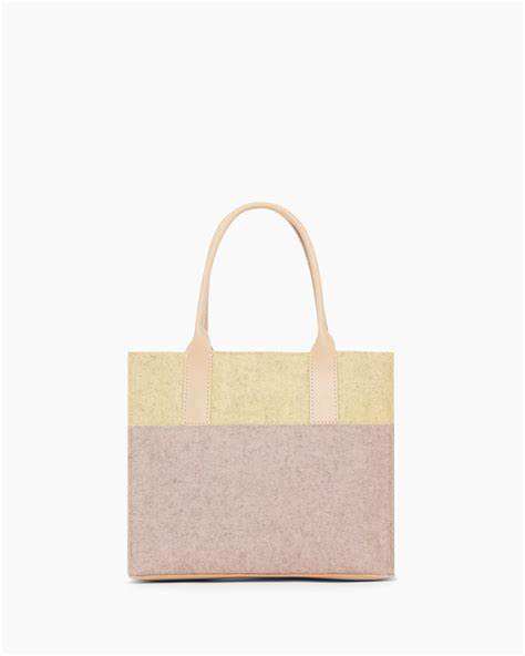 The Petite Handmade Merino Wool and Leather Bag