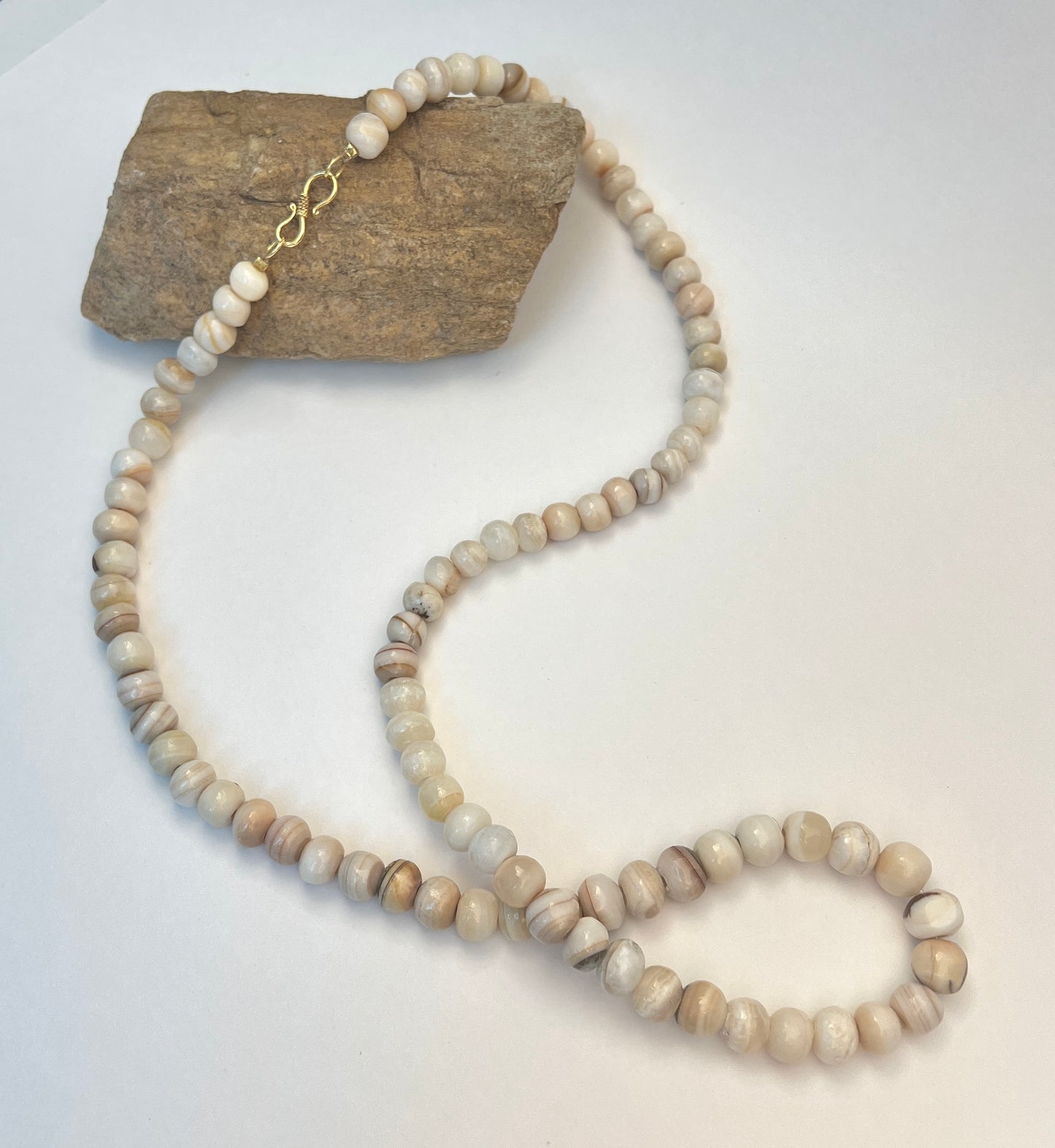 The Natural Stone Long Necklace