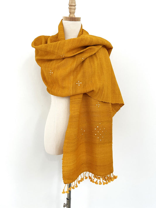 The Sunshine Scarf with Tassels