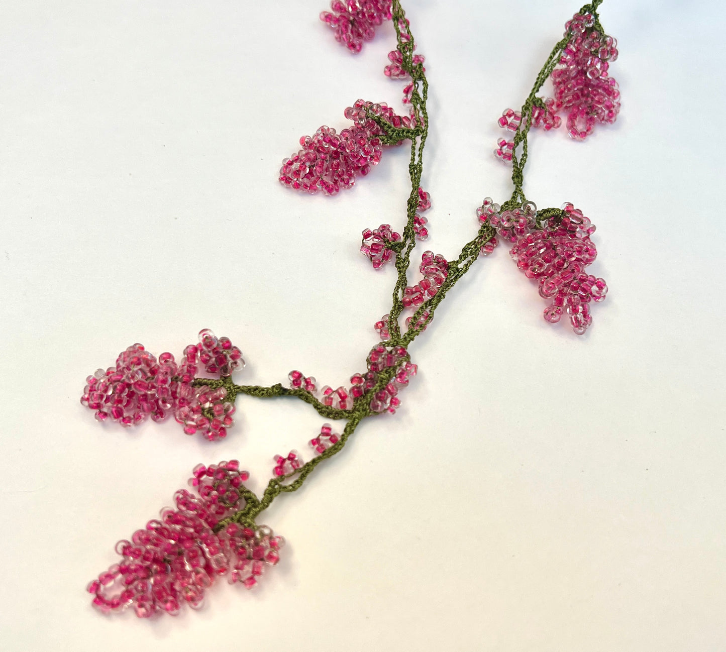 The Raspberry Beaded Necklace