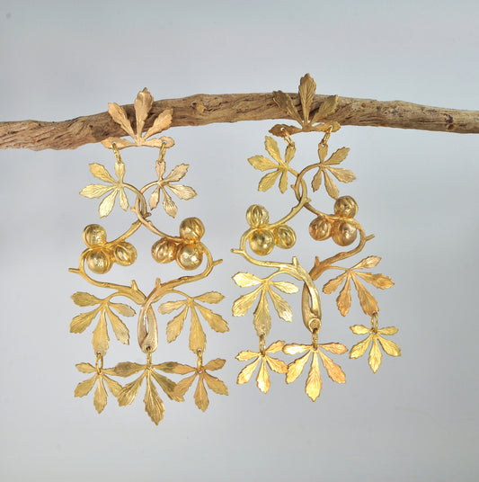 The Large and Fabulous Brass Earrings
