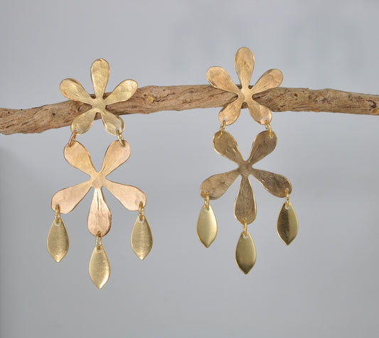 The Golden Blossom Earrings