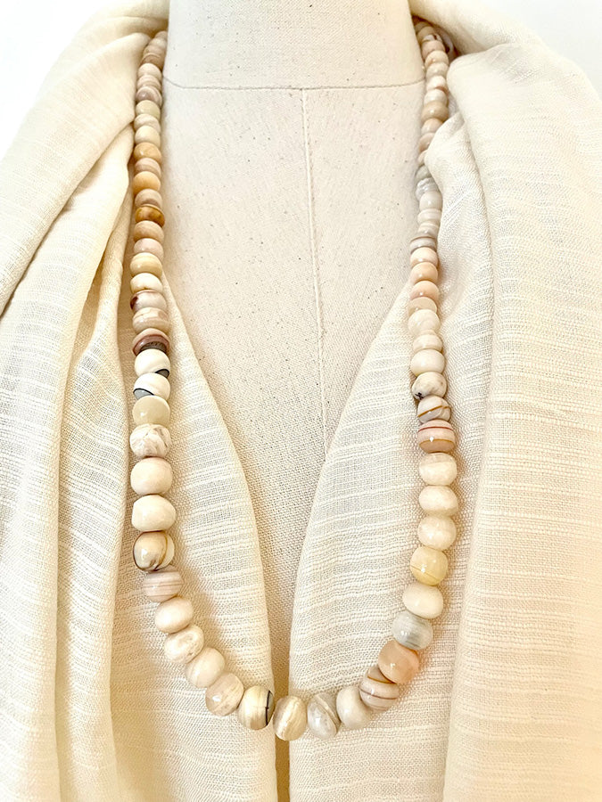 The Natural Stone Long Necklace